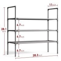 Sakugi Shoe Rack With Nonwoven Fabric Xlarge Shoe Organizer 3Tier Shoe Storage Rack Sturdy Shoe Rack For Closet Garage