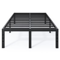 Qeromy Queen Bed Frame 18 In Sturdy Platform Bed Frame Queen Size Heavy Duty Metal Bed Frame No Box Spring Needed Quick Ea