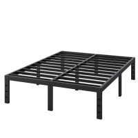 Shland California King Bed Frames No Box Spring Needed Metal Platform Bed Frame Cal King Size Mattress Foundation Easy Assembl