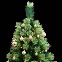 vidaXL Artificial Hinged Christmas Tree 300 LEDs & Ball Set 82.7