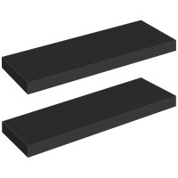 Hoobro Floating Shelves Wall Shelf Set Of 2 236 Inch Hanging Shelf With Invisible Brackets For Wall Decor In Bathroom Bedro