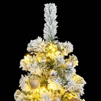 Vidaxl Artificial Hinged Christmas Tree 150 Leds & Ball Set 59.1