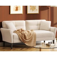 Kidirect 69 White Couch Loveseat Sofa Couches For Living Room Comfy Sofas For Living Room 3Min No Tool Fast Assembly Small