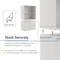 Homes Inside Out Apexa Stackable Wood Bookcase With Doors Cube Storage Organizer Shelves Small Food Pantry Dorm Teen Room