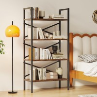 Homeiju 4 Tier Bookshelf 236 Width Kids Bookshelf With Storage Small Bookcase With Open Shelves Storage Organization For B