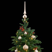 vidaXL Artificial Hinged Christmas Tree 300 LEDs & Ball Set 82.7