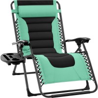 Best Choice Products Oversized Padded Zero Gravity Chair Folding Outdoor Patio Recliner Xl Anti Gravity Lounger For Backyard W