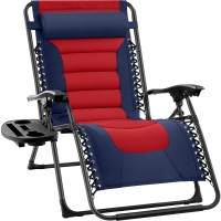 Best Choice Products Oversized Padded Zero Gravity Chair Folding Outdoor Patio Recliner Xl Anti Gravity Lounger For Backyard W