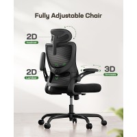 Marsail Ergonomic Office Chair Office Computer Desk Chair With High Back Mesh And Adjustable Lumbar Support Rolling Work Swivel