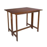 Solid Wood Folding Console To Dining Convertible Table