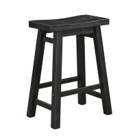 Boraam Sonoma Backless Saddle Kitchen Counter Stool Black Charcoal