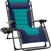 Best Choice Products Oversized Padded Zero Gravity Chair Folding Outdoor Patio Recliner Xl Anti Gravity Lounger For Backyard W