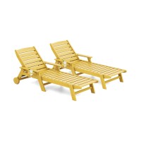 Serwall Patio Chaise Lounge Chair Set Of 2 5 Positions Adjustable Hdpe Outdoor Lounge Chair For Pool Poly Lounge Chair With Ro