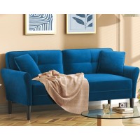 Kidirect 69 Blue Couch Loveseat Sofa Couches For Living Room Comfy Sofas For Living Room 3Min No Tool Fast Assembly Small