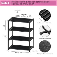 Autonomier 4 Tier Small Shoe Rack Narrow Stackable Kids Toddler Adult Shoe Storage Organizer Shelf For Closet Floor Entryway Be