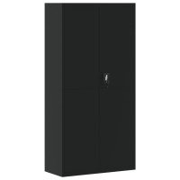 Vidaxl File Cabinet Black 35.4