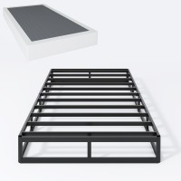 Shland Box Spring Twin Xl 7 Inch Metal Box Springs Twin Xl Size Basics Bed Base Mattress Foundation Black Heavy Duty Structure