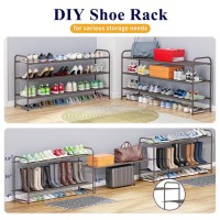 Kitsure Shoe Rack For Closet Shoe Rack For Front Door Entrance Sturdy Shoe Shelf Stackable Closet Shoe Organizer For Garage