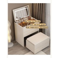 Peynir Smart Bedside Table Multifunctional Makeup Cabinet With Drawers Wheel Dressing Table Led With Charging Station Nightstands Bedside Chest Bedside Chest Narrow