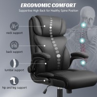 Heroset Office Chair Ergonomic Big And Tall Computer Desk Chairs Executive Breathable Leather Chair With Adjustable High Back