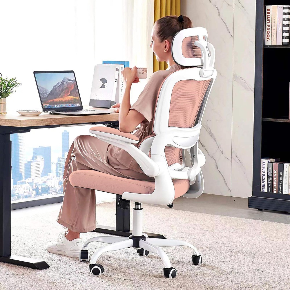 Tralt Office Chair Ergonomic Desk Chair 330 Lbs Home Mesh Office Desk Chairs With Wheels Comfortable Gaming Chair High Back O