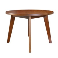 American Trails 100% Hardwood Round Mid-Century Modern Living Room Farmhouse Easy Assembly Table, 24