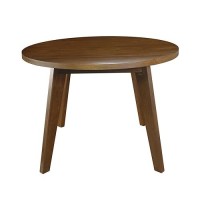 American Trails 100% Hardwood Round Mid-Century Modern Living Room Farmhouse Easy Assembly Table, 24