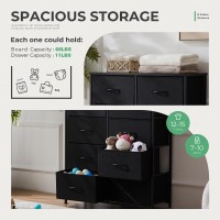 Dumos Dresser For Bedroom With 8 Fabric Drawers Tall Chest Organizer Units For Clothing Closet Kidsroom Storage Tower With C