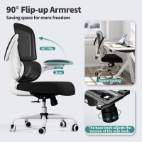 Tralt Office Chair Ergonomic Desk Chair With Adjustable Lumbar Support Mesh Computer Chair Executive Chair For Home Office C