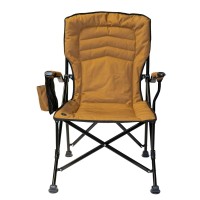 Kuma Outdoor Gear Switchback Chair With Carry Bag, Ultimate Portable Luxury Heated Outdoor Chair For Camping (Sierra Black)
