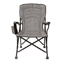 Kuma Outdoor Gear Switchback Chair With Carry Bag, Ultimate Portable Luxury Heated Outdoor Chair For Camping (Heather Grey)