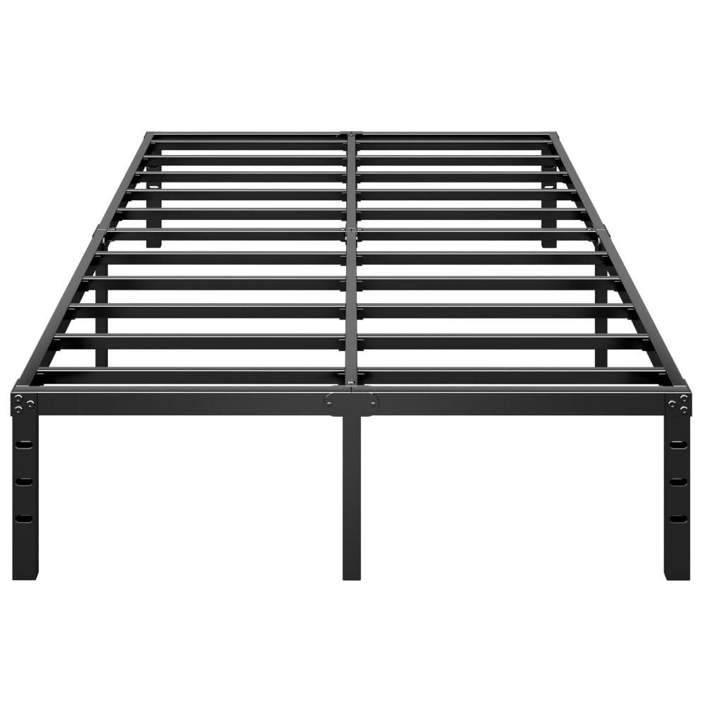 Hlipha Metal Platform Bed Frame 14 Inch Tall Bed No Box Spring Needed Queen Size Bed With Heavy Duty Strong Support Slats Easy T