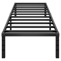 Hlipha Metal Platform Bed Frame 14 Inch Tall Bed No Box Spring Needed Twin Size Bed With Heavy Duty Strong Support Slats Easy To