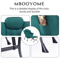 Mbooyome Lazy Chair With Ottoman Modern Accent Chair Contemporary Lounge Leisure Upholstered Sofa Chair Set With Armrests Read