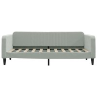 vidaXL Day Bed Light Gray 39.4x74.8 Velvet