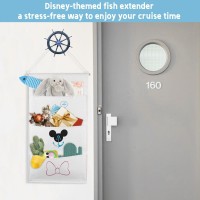 Sussie Daddy Exclusive Fish Extender Hanger For Effortless Organization And Stylish Showcase Of Gifts For Disney Cruise Door Magic (White)