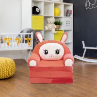 Belupai 2 In 1 Foldable Sofa Cover,Small Cartoon Sofa Cotton Removable Washable Plush Sofa For Read,Play,Sleeping(#6)