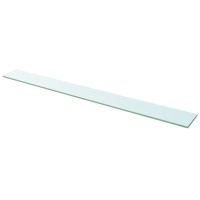 vidaXL Durable Tempered Glass Shelves 2 pcs Clear Robust Design Ideal for Homes and Shops Easy to Clean 433x47