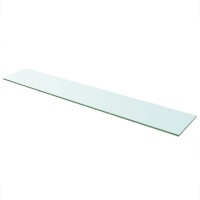 vidaXL Clear Panel Glass Shelves 433x79 2 pcs Durable Tempered Glass Easy to Clean Modern Design