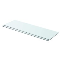 vidaXL Modern Clear Tempered Glass Shelves for Slatwall Ideal for Home and Retail Use Pack of 2331 lbs Load Capacity Easy