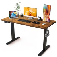 63 X 24 Inches Standing Desk Adjustable Height With Splice Board Stand Up Desk Electric Standing Desk Sit To Stand Desk For H