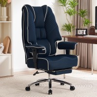 Excebet Big And Tall Office Chair 400Lbs Wide Seat Mesh High Back Executive Office Chair With Foot Rest Ergonomic Office Chair