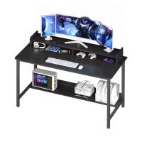 Woodynlux Computer Desk With Shelves 32 Inch Gaming Writing Desk Study Pc Table Workstation With Storage For Home Office Livi