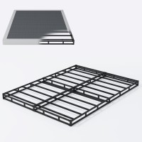 Vehowy 4 Inch Box Spring For Queen Bed Queen Size Box Spring Only Heavy Duty Mattress Foundation Metal Bed Base Nonslip Easy As