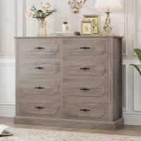 Finetones Grey Dresser Chest Of Drawers Farmhouse Dresser Wood Dresser 8 Drawer Dresser With Steel Handles Modern Dresser Draw