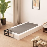 Husleephu Twin Box Spring 9 Inch High Profile Metal Box Spring Twin Bed Base With Fabric Cover Sturdy Mattress Foundation Eas