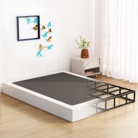 Upcanso King Box Spring Only 9 Inch Bed Base Metal Box Spring King With Fabric Cover High Proflie Mattress Foundation Heavy D