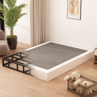 Husleephu King Box Spring 9 Inch High Profile Metal Box Spring King Bed Base With Fabric Cover Sturdy Mattress Foundation Eas