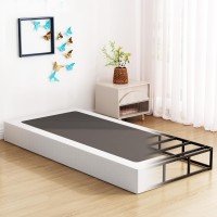 Upcanso Twin Box Spring Only 9 Inch Bed Base Metal Box Spring Twin Size With Fabric Cover High Proflie Mattress Foundation He