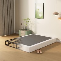 Diaoutro King Size Box Spring 9 Inch Heavy Duty Bed Base With Fabric Cover No Noise Mattress Foundation For Bed Easy Assembly